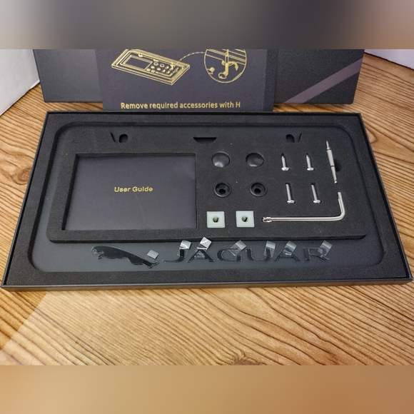 Black Licence Plate Cover For Jaguar - Picture 5 of 6